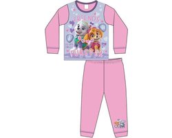 Paw Patrol pyjama - roze met paars - Paw Patrol Puppy Love pyama - maat 86/92