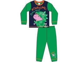 Peppa Pig pyjama - groen met blauw - George Big pyama - maat 86/92