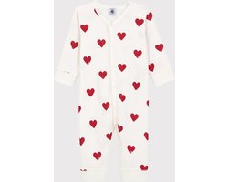 Petit Bateau Slaappakje zonder voetjes met hartjesprint in katoen voor baby's Meisjes Pyjamaset - Maat 62