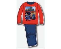 Playmobil pyjama, oranje/blauw, maat 98