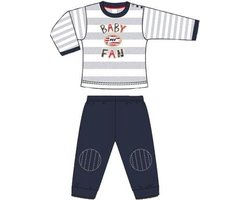 Psv Baby Pyjama Zwart/grijs/wit Maat 74/80