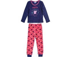 Pyjama Peppa Pig coral fleece maat 122/128