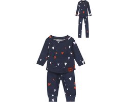 Ride to the moon pyjama maat 74 - 80 inclusief pyjama voor Barbie - biologisch katoen - twinning