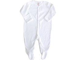 Soft Touch - Baby - Slaappakje met wantjes - Pyjama - Boxpak - 100% katoen - Wit - Maat 3-6 mnd - 68