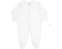 Soft Touch - Baby - Slaappakje met wantjes - Pyjama - Boxpak - 100% katoen - Wit - Maat 3-6 mnd