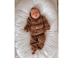 Teddy Two-Piece Bruin 18-24  romper set - baby born kleertjes - baby born - rompertjes baby - Baby romper - Baby kleding - rompertjes - romper lange mouw - baby kleding jongens - baby kleding meisje - baby product for you- baby pakje - Kinder kleding