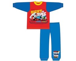 Thomas de Trein pyjama - blauw met rood - Thomas pyjamaset - maat 92