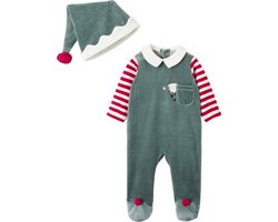 Vertbaudet Kerstset pyjama + muts baby unisex