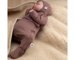 Wollen boxpakje / kruippakje – merino wol - Twilight mauve- 50 - Newborn