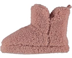 Apollo - Hoge Pantoffels kinderen - Teddy - Roze - Maat 35/36 - Teen - Jongens sloffen - Pantoffels meisjes - Pantoffels Jongens