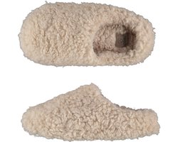 Apollo - Pantoffels kinderen - Teddy - Beige - Maat 33/34 - Pantoffels meisjes - Pantoffels jongens