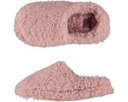 Apollo - Pantoffels kinderen - Teddy - Roze - Maat 33/34 - Pantoffels meisjes - Pantoffels jongens