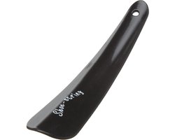 Black Plastic Shoe Horn 16cm Lightweight Prevent Damage Back of Shoe