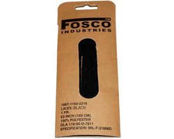 Fosco Industries - Laces 160 cm (kleur: Zwart / maat: NVT)