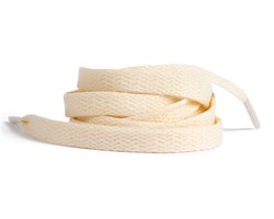 GBG Sneaker Veters 120CM - Off-White - Sail - Creme - Gebroken Wit - Schoenveters - Laces - Platte Veter