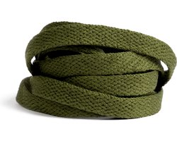 GBG Sneaker Veters 120CM - Olijfgroen - Olive Green - Schoenveters - Laces - Platte Veter