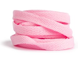 GBG Sneaker Veters 140CM - Roze - Lichtroze - Pink - Light Pink - Schoenveters - Laces - Platte Veter