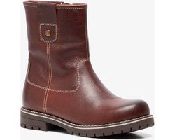 Hush Puppies gevoerde leren jongens boots bruin - Maat 37