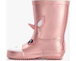 Mountain Peak kinder regenlaarzen unicorn - Roze - 100% stof- en waterdicht - Maat 25/26