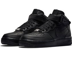 Nike Air Force 1 Mid (GS) Sneakers Kinderen - Black/Black