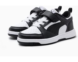 PUMA Puma Rebound V6 Lo AC+ PS Unisex Sneakers - Puma White-Puma Black - Maat 29