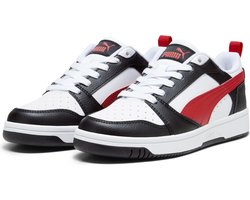 PUMA Puma Rebound V6 Lo Jr Unisex Sneakers - PUMA White-For All Time Red-PUMA Black