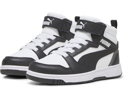 PUMA Puma Rebound V6 Mid AC+ PS Unisex Sneakers - PUMA White-PUMA Black-Shadow Gray - Maat 28