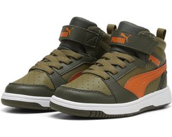 PUMA Puma Rebound V6 Mid WTR AC+ PS Unisex Sneakers - Dark Olive-Maple Syrup-PUMA Olive - Maat 29