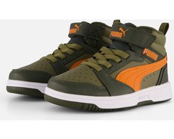 PUMA Puma Rebound V6 Mid WTR AC+ PS Unisex Sneakers - Dark Olive-Maple Syrup-PUMA Olive - Maat 35