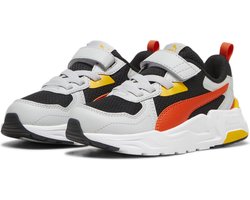 PUMA Trinity Lite AC+ PS Unisex Sneakers - PUMA Black-Redmazing-Cool Light Gray-Tangerine - Maat 33