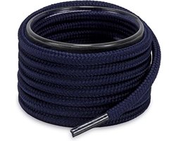 Schoenveters - Veters - Sneakerveters - Rond - Donkerblauw - Veterlengte 120 cm – dikte 4mm