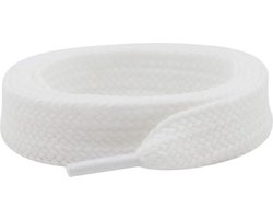 SJIZLL® Sneaker Veters 120CM - 2CM wijd - Wit - White - Laces - Veter - Geschikt voor Adidas Campus 00s - 120 cm - Dikke veter - Fat lace