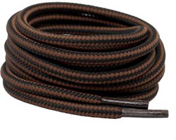 SJIZLL® Veters Rond 120CM - Bruin - Zwart - Geschikt voor Timberland - Dr. Martens - Boots - Berg - Wandel - Schoenen - Round - Sneakers - 120 cm - Brown - Black - Veter - Laces