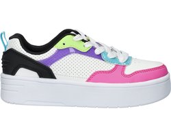 Skechers Court High - Classic Crush Unisex Sneakers - Wit/Zwart/Multicolour - Maat 34