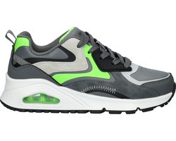 Skechers Uno Gen1 - Color Surge Jongens Sneakers - Grijs/Groen - Maat 37