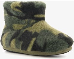 Thu!s kinder sloffen met camouflage print - Groen - Pantoffels - Maat 30/31