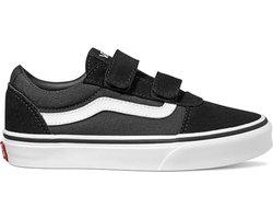 Vans Youth Ward V Suede/Canvas Sneakers - Black/White - Maat 27