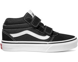 VANS YT Ward Mid V (SUEDE/CANVAS)BLACK/WHITE -Maat 28