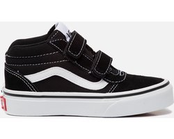 VANS YT Ward Mid V (SUEDE/CANVAS)BLACK/WHITE -Maat 33