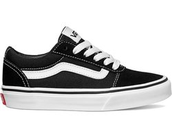 VANS YT Ward (SUEDE/CANVAS)BLACK/WHITE -Maat 35