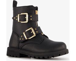 Blue Box meisjes biker boots zwart met studs - Maat 25 - Uitneembare zool