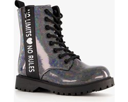 Blue Box meisjes veterboots zwart met glitters - Maat 22