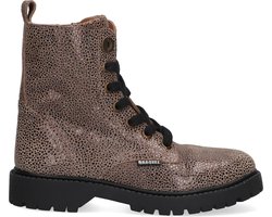 Braqeez 424552-998 Meisjes Veterboots - Multicolor - Suède - Veters