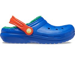 Crocs Classic Lined Clog K - Kinderen - Clogs - Kobalt Blauw - Maat 34/35