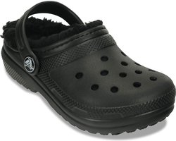 Crocs Classic Lined K Klompen Zwart EU 32-33 Meisje