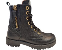 Develab 42952 922 Meisjes Veterboots - Zwart - 33