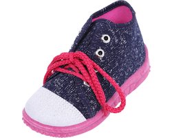 Donkerblauw-zilveren sneakers, pantoffels LEMIGO