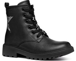 GEOX J CASEY GIRL Meisjes Laarzen - BLACK/DK SILVER - Maat 31