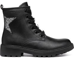 GEOX J CASEY GIRL Meisjes Laarzen - BLACK/DK SILVER - Maat 33