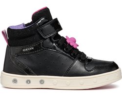 GEOX J SKYLIN GIRL Meisjes Sneakers - BLACK/FUCHSIA - Maat 26